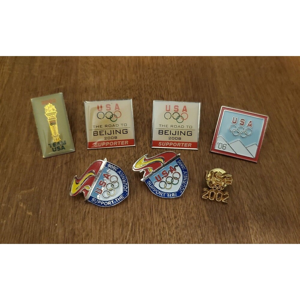 2000s Olympic Lapel Pins LOT of 7, Miscellaneous Sponsors And Countries
